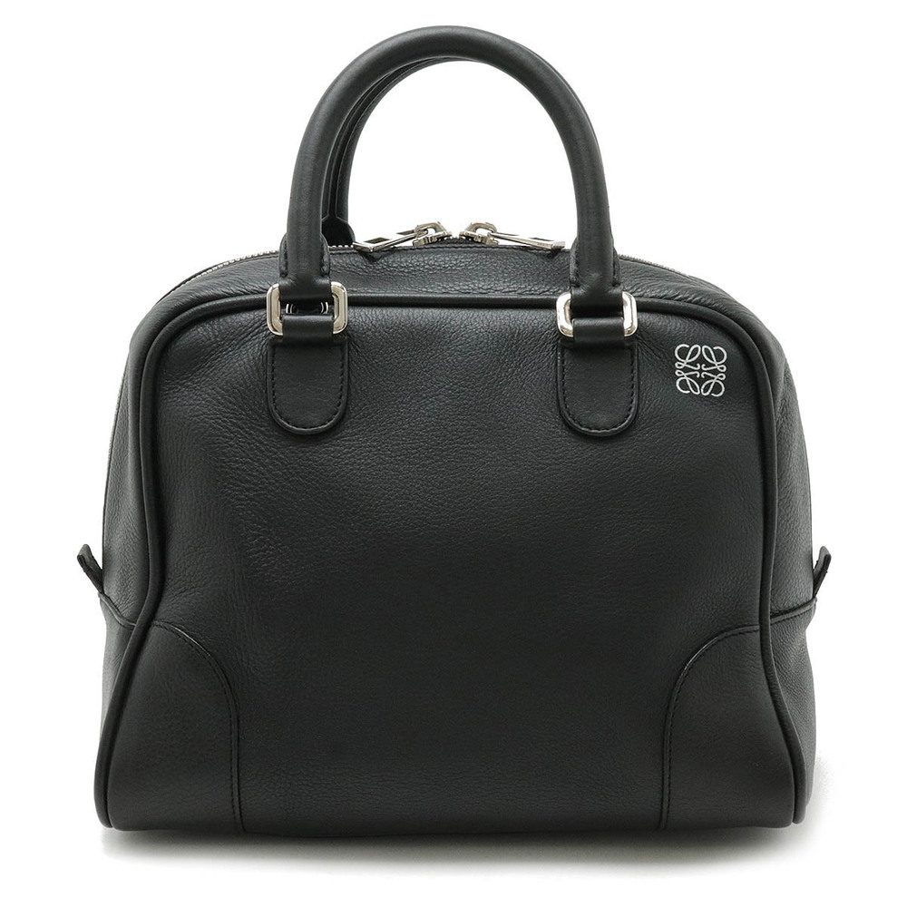 Loewe Anagram Amazona Handbag Leather Black Strap